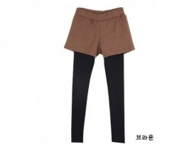 Lovely College Style Slim Two-piece Pants Coffee US stock - Click Image to Close