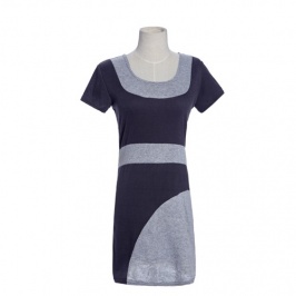vestido de estilo elegante de color en gris - Click Image to Close