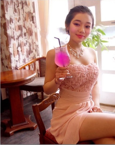 vestido de estilo elegante color rosada se vende bien